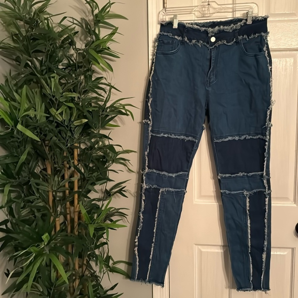 SHEIN two tone XL denim jeggings EUC